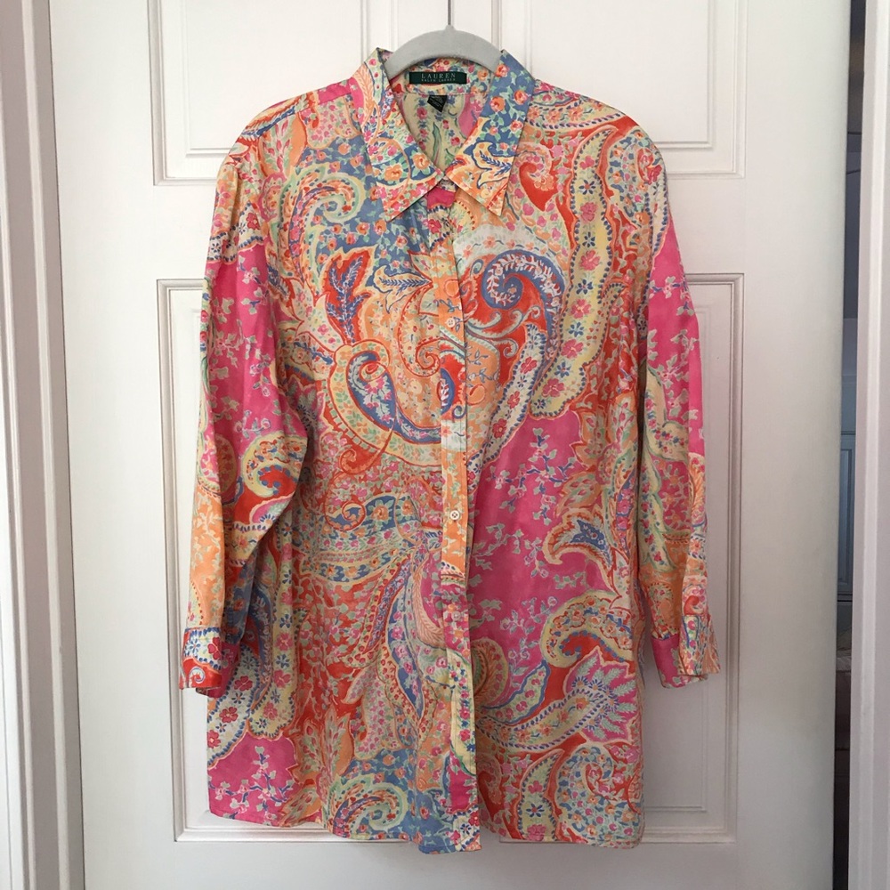 Lauren by Ralph Lauren long sleeve blouse